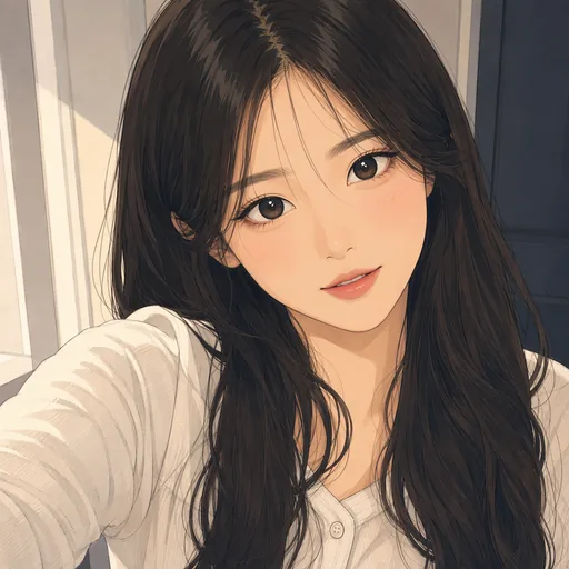검은 머리 캐릭터 예시